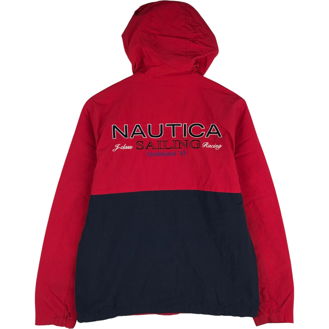 Nautica Nylon Parka, Men's Size XS Nylon red type Vintage Second Hand