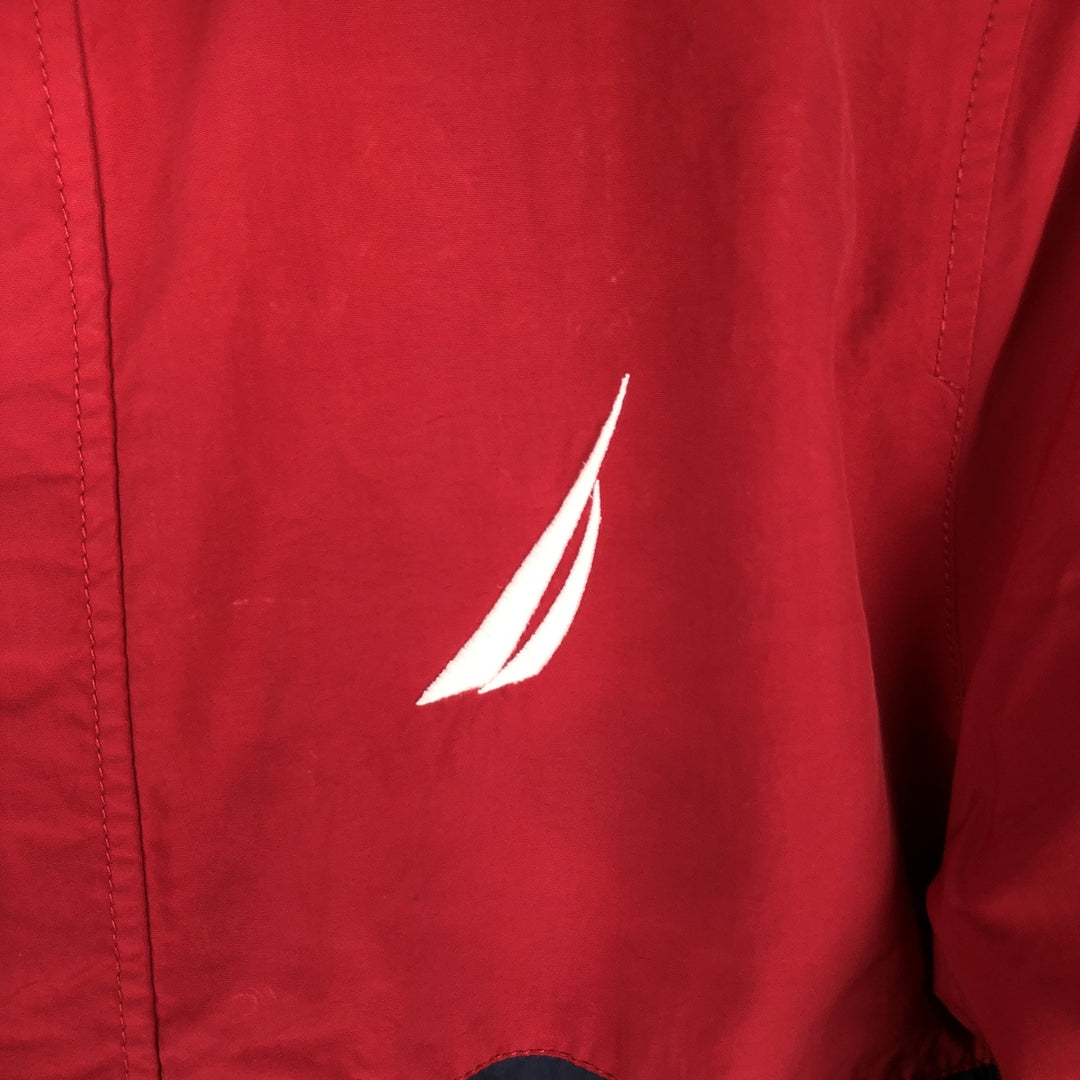 Nautica Nylon Parka, Men's Size XS Nylon red type Vintage Second Hand