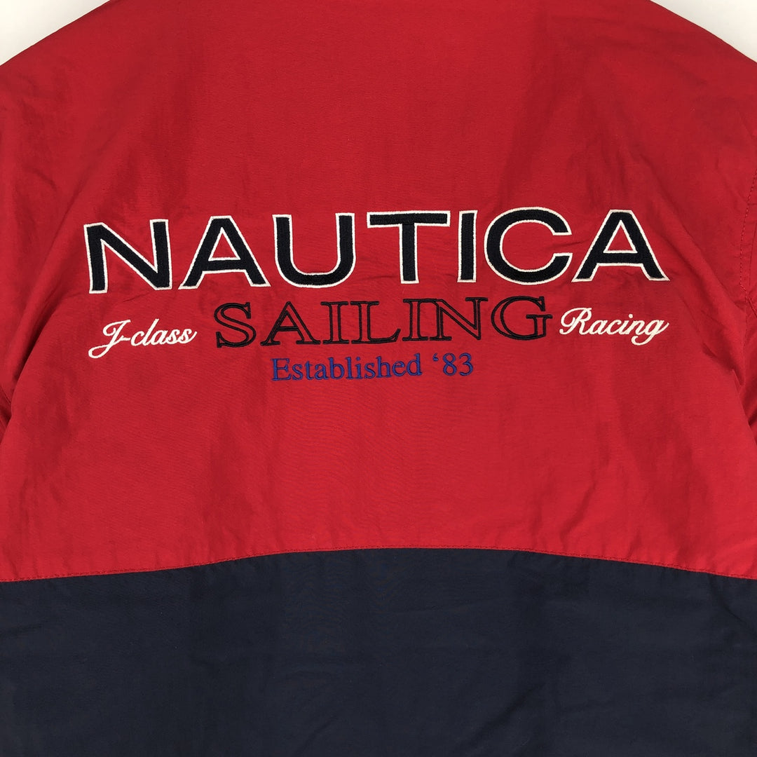 Nautica Nylon Parka, Men's Size XS Nylon red type Vintage Second Hand