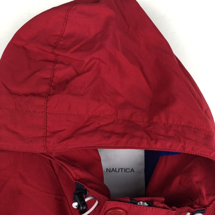 Nautica Nylon Parka, Men's Size XS Nylon red type Vintage Second Hand