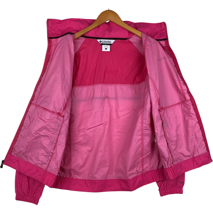 2000'S Columbia Mountain Jacket, Shell Jacket, Women's, Size XL Nylon pink type Vintage Second Hand