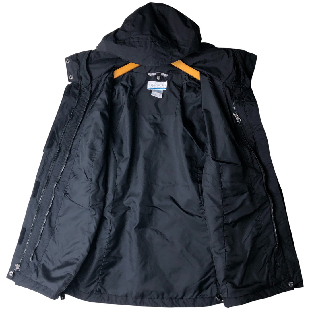 Columbia OMNI-TECH Mountain Parka Shell Jacket, Women's Size S Nylon black type Vintage Second Hand