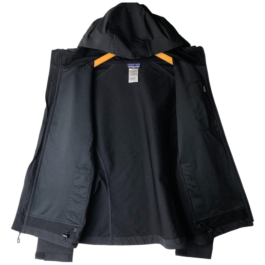 Patagonia Simple Guide Hoody 83766SP13 Softshell Parka, Women's Size L polyester black type Vintage Second Hand