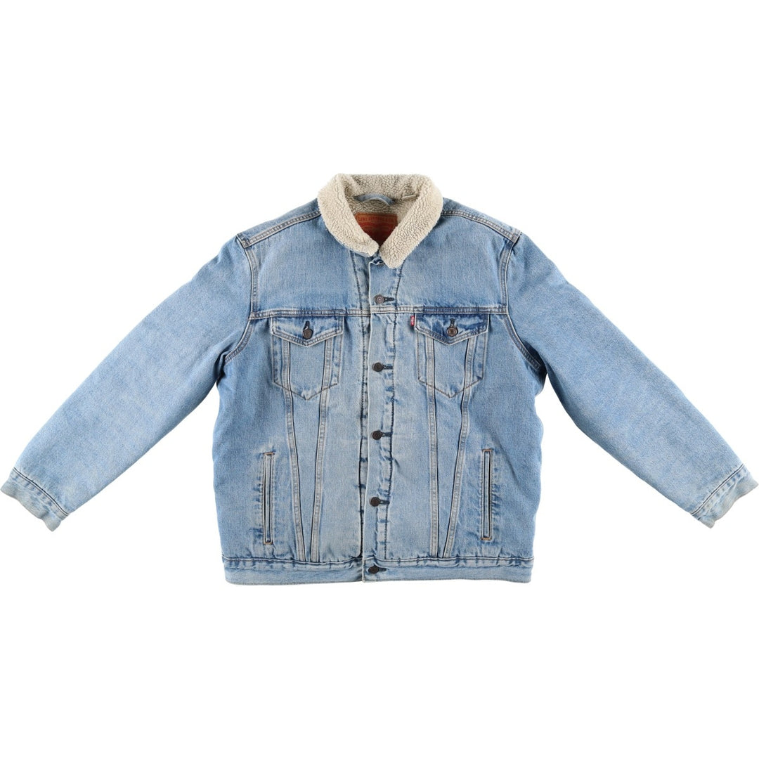 Levi's Padded Denim Jacket, Men's Size XL cotton blue type Vintage Second Hand
