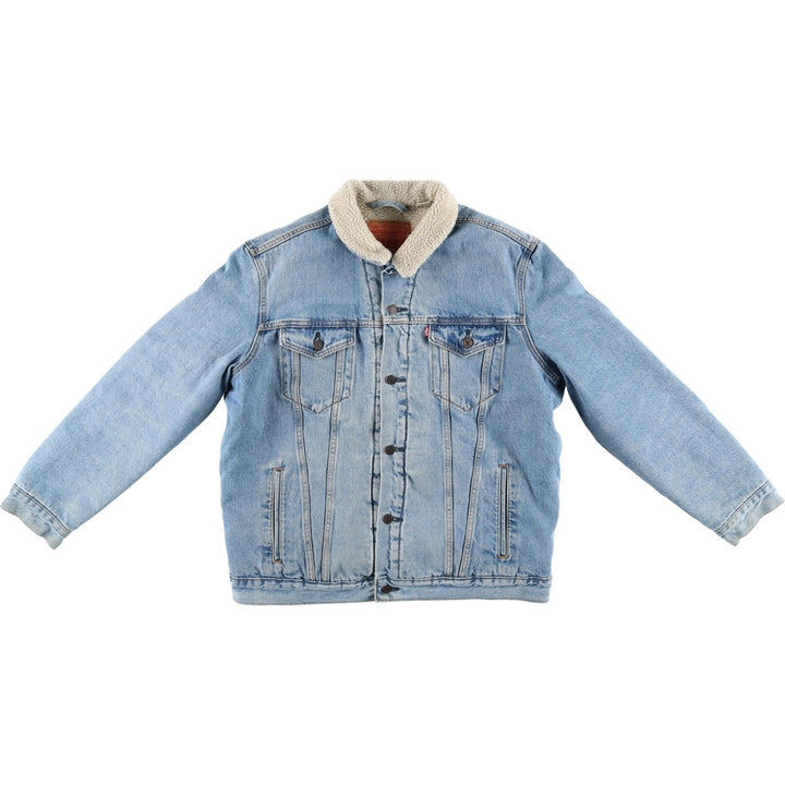 Levi's Padded Denim Jacket, Men's Size XL cotton blue type Vintage Second Hand