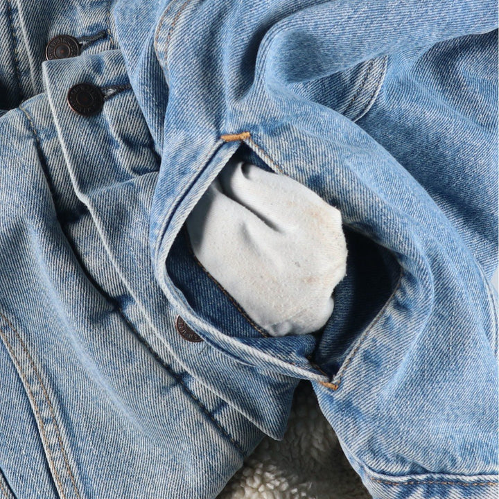Levi's Padded Denim Jacket, Men's Size XL cotton blue type Vintage Second Hand