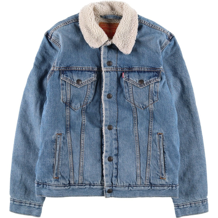 Levi's padded denim jacket, size M, men's cotton blue type Vintage Second Hand