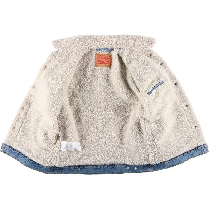 Levi's padded denim jacket, size M, men's cotton blue type Vintage Second Hand