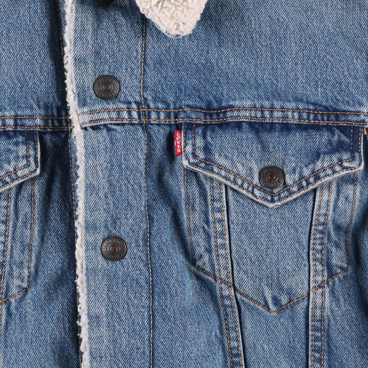 Levi's padded denim jacket, size M, men's cotton blue type Vintage Second Hand