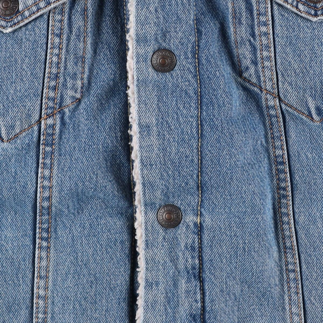 Levi's padded denim jacket, size M, men's cotton blue type Vintage Second Hand
