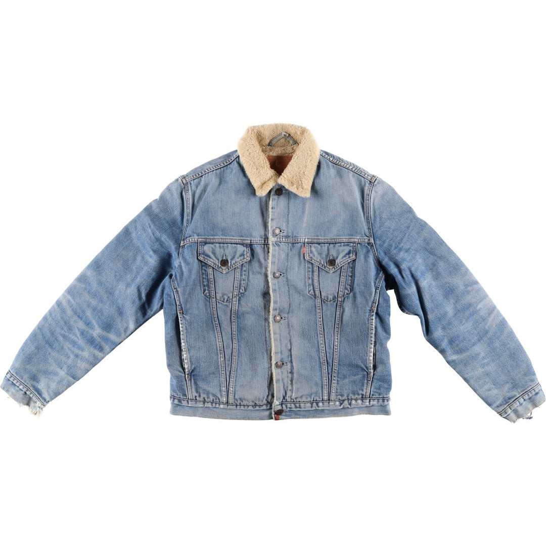 Levi's Padded Denim Jacket, Men's Size XL cotton blue type Vintage Second Hand