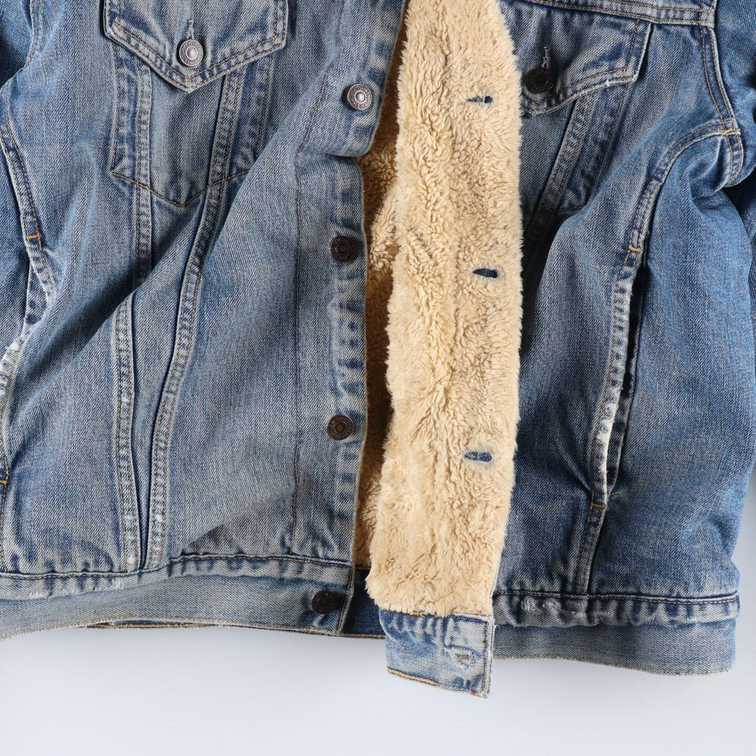Levi's Padded Denim Jacket, Men's Size XL cotton blue type Vintage Second Hand
