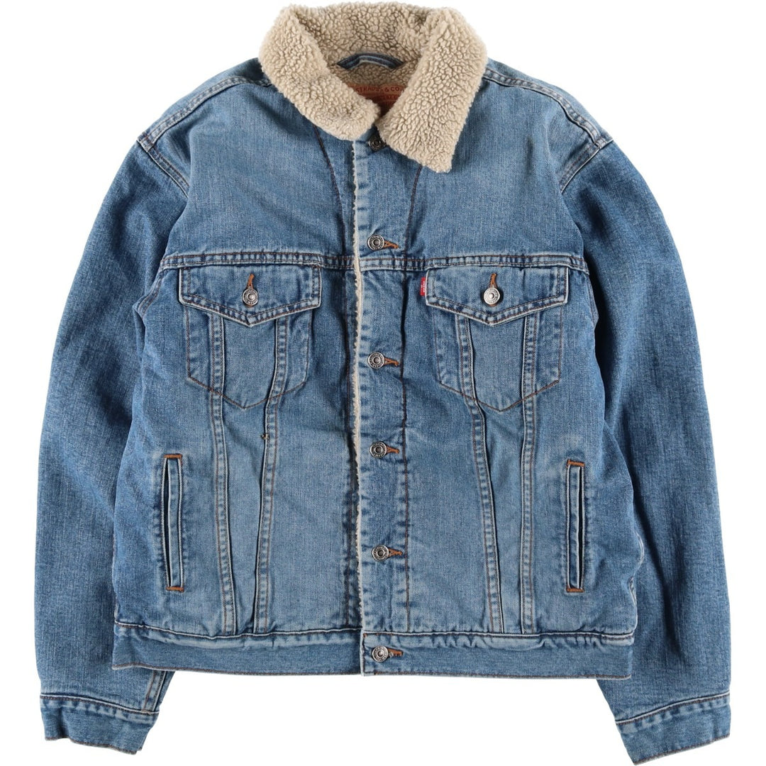 Levi's Standard Trucker Padded Denim Jacket, Men's Size Medium cotton blue type Vintage Second Hand