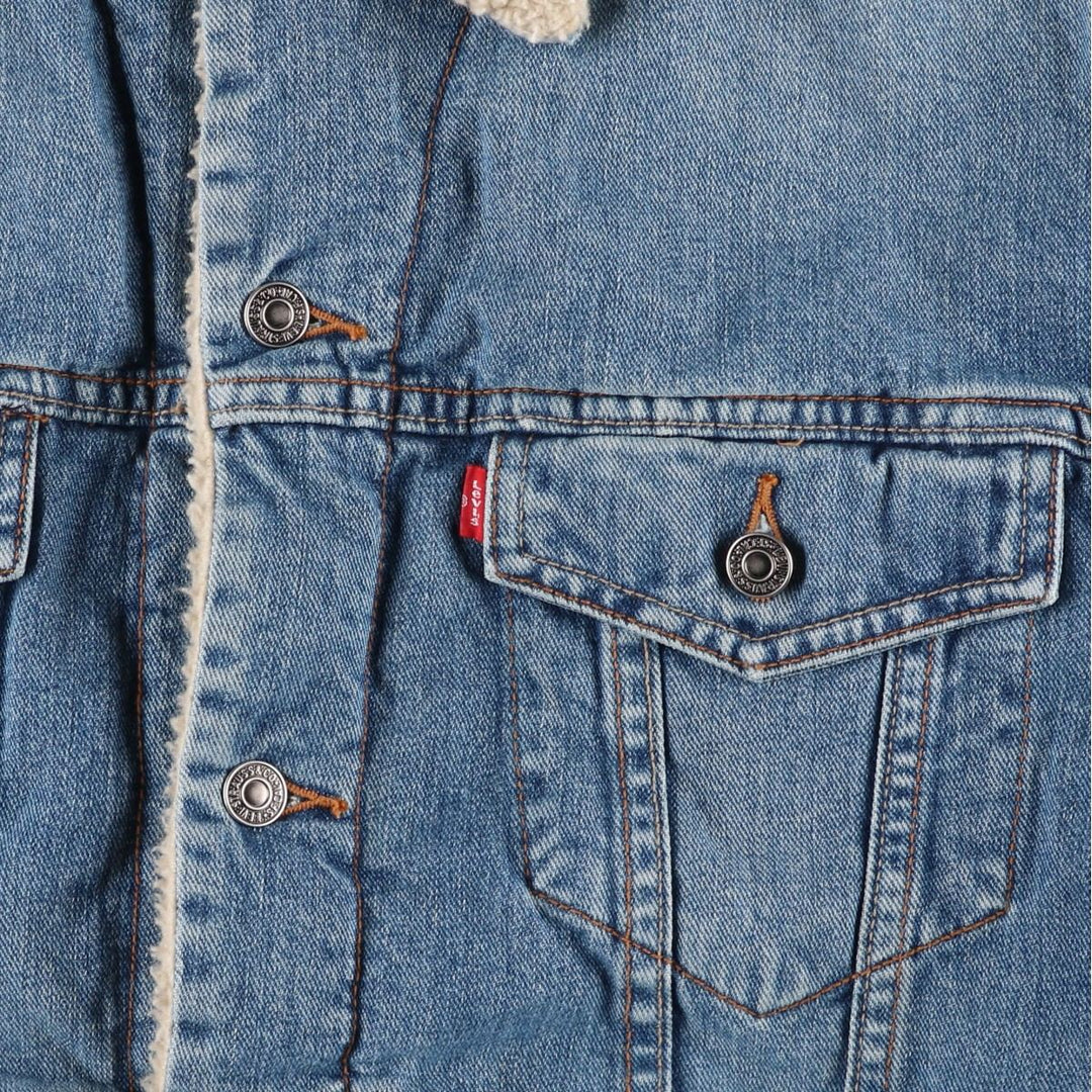 Levi's Standard Trucker Padded Denim Jacket, Men's Size Medium cotton blue type Vintage Second Hand