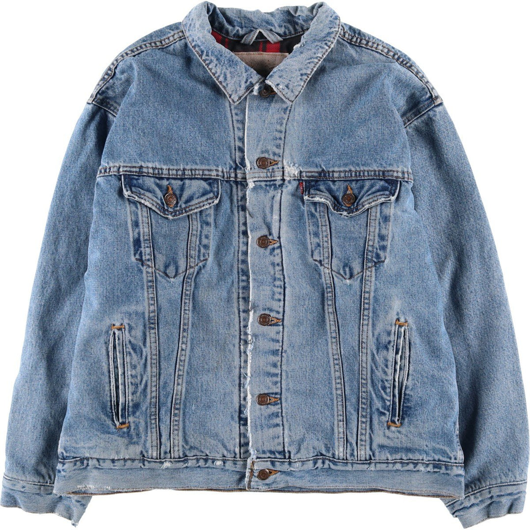 90'S Levi's denim jacket, denim jacket, made in the USA, men's XL size, vintage cotton blue type Vintage Second Hand