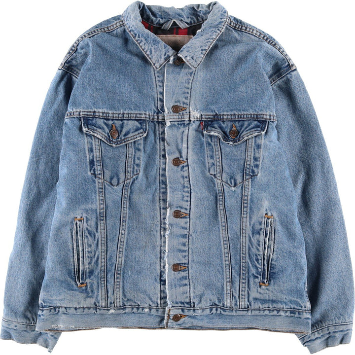 90'S Levi's denim jacket, denim jacket, made in the USA, men's XL size, vintage cotton blue type Vintage Second Hand
