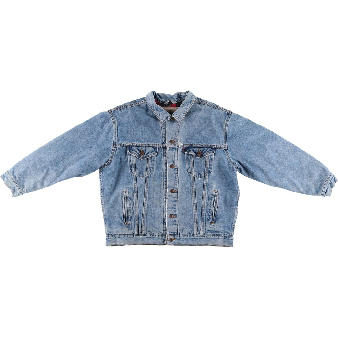 90'S Levi's denim jacket, denim jacket, made in the USA, men's XL size, vintage cotton blue type Vintage Second Hand