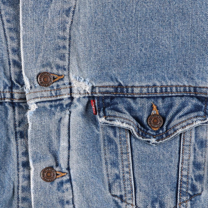90'S Levi's denim jacket, denim jacket, made in the USA, men's XL size, vintage cotton blue type Vintage Second Hand