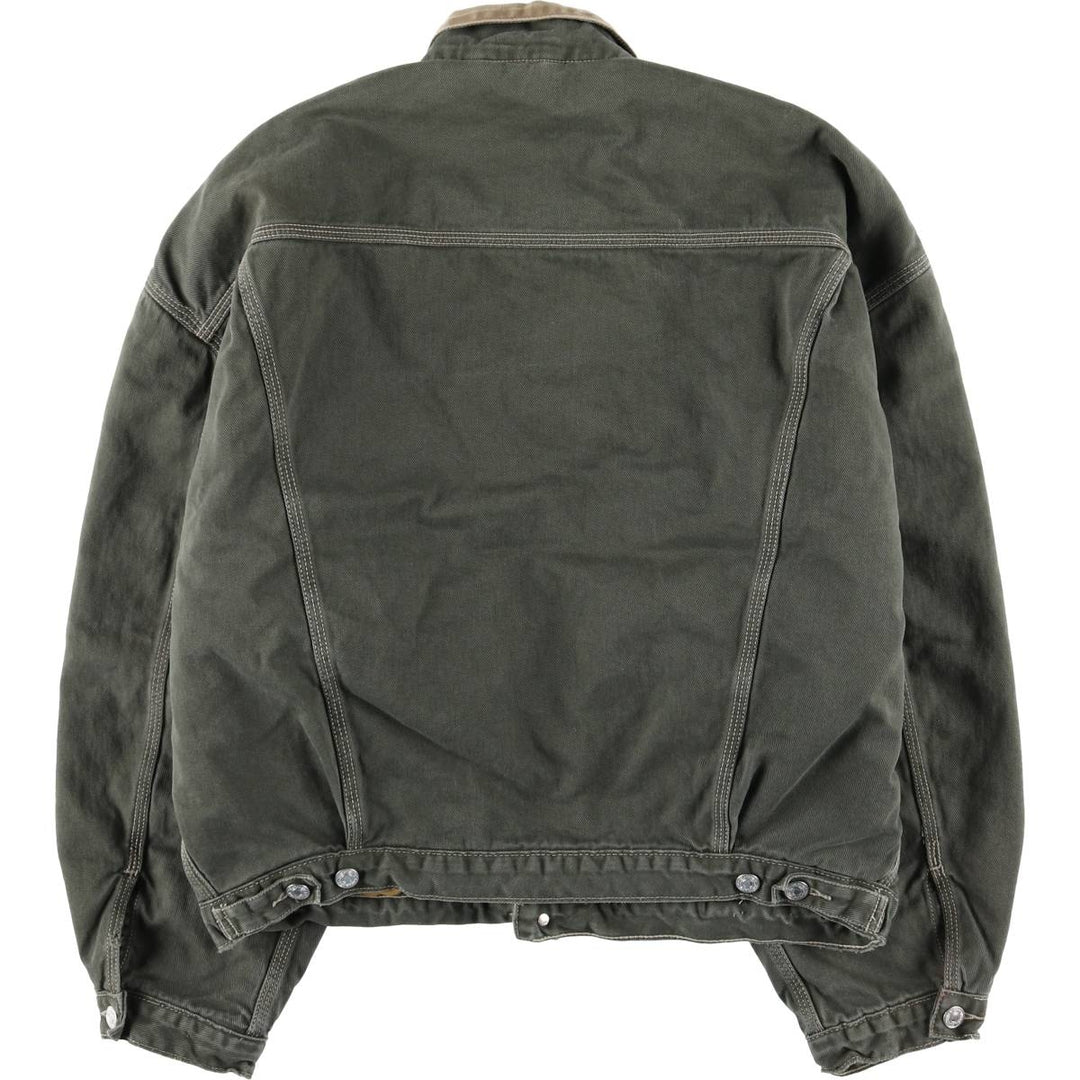 90'S Levi's 71668-7733 Padded Denim Jacket, Men's Size L, Vintage cotton gray type Vintage Second Hand