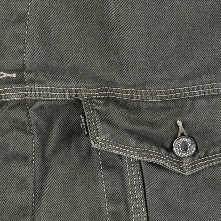 90'S Levi's 71668-7733 Padded Denim Jacket, Men's Size L, Vintage cotton gray type Vintage Second Hand