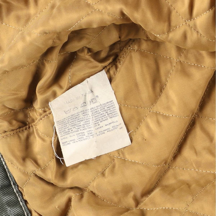 90'S Levi's 71668-7733 Padded Denim Jacket, Men's Size L, Vintage cotton gray type Vintage Second Hand
