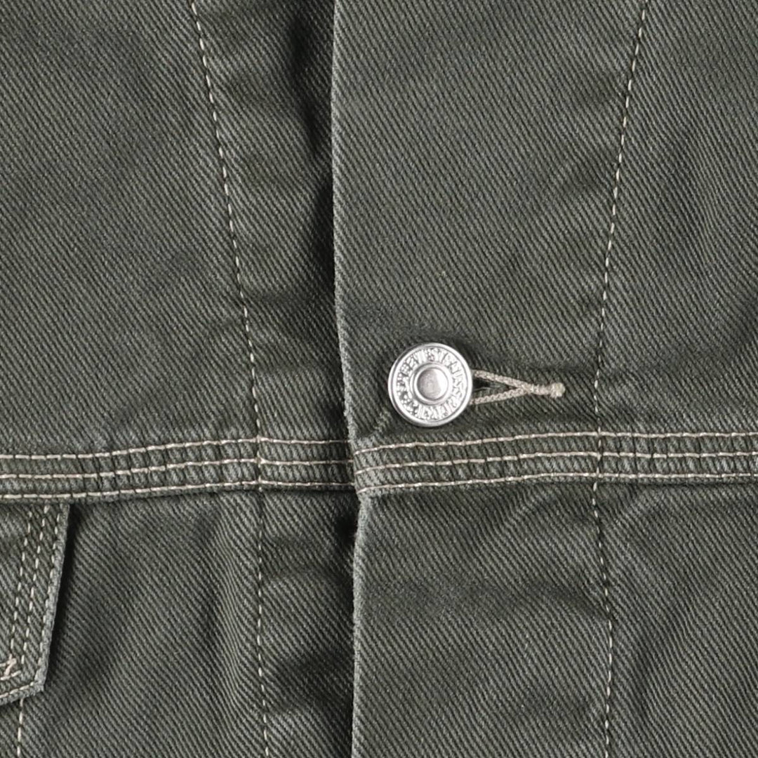 90'S Levi's 71668-7733 Padded Denim Jacket, Men's Size L, Vintage cotton gray type Vintage Second Hand