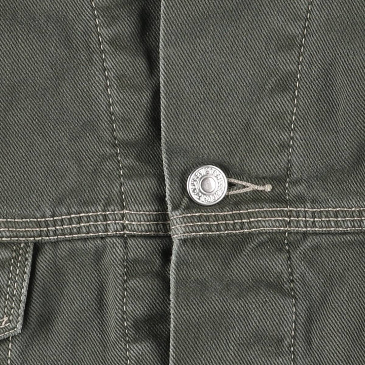 90'S Levi's 71668-7733 Padded Denim Jacket, Men's Size L, Vintage cotton gray type Vintage Second Hand