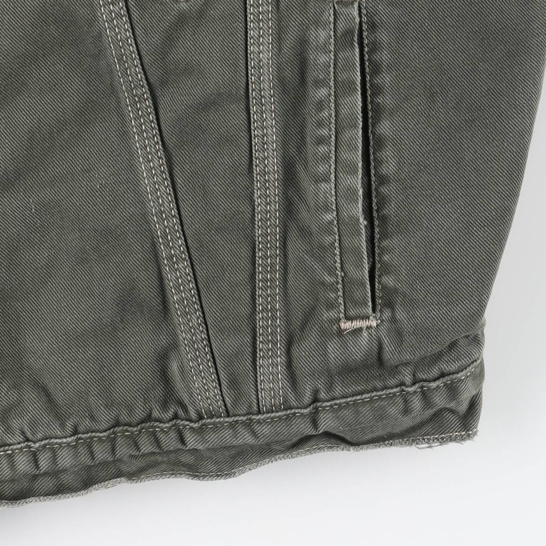 90'S Levi's 71668-7733 Padded Denim Jacket, Men's Size L, Vintage cotton gray type Vintage Second Hand