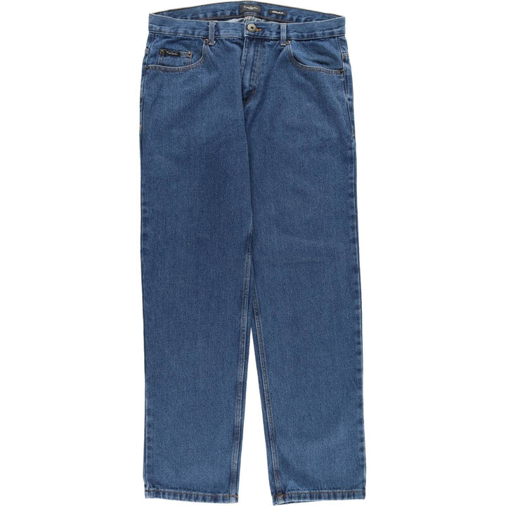 Pierre Cardin Regular Fit Straight Denim Pants, Men's, Size 34 cotton blue type Vintage Second Hand