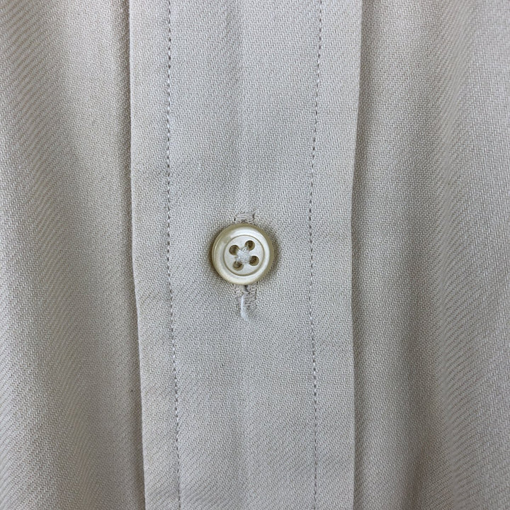Ralph Lauren POLO by Ralph Lauren HALPERN cashmere-blend long-sleeved cotton shirt, men's size L cotton ocher yellow type Vintage Second Hand