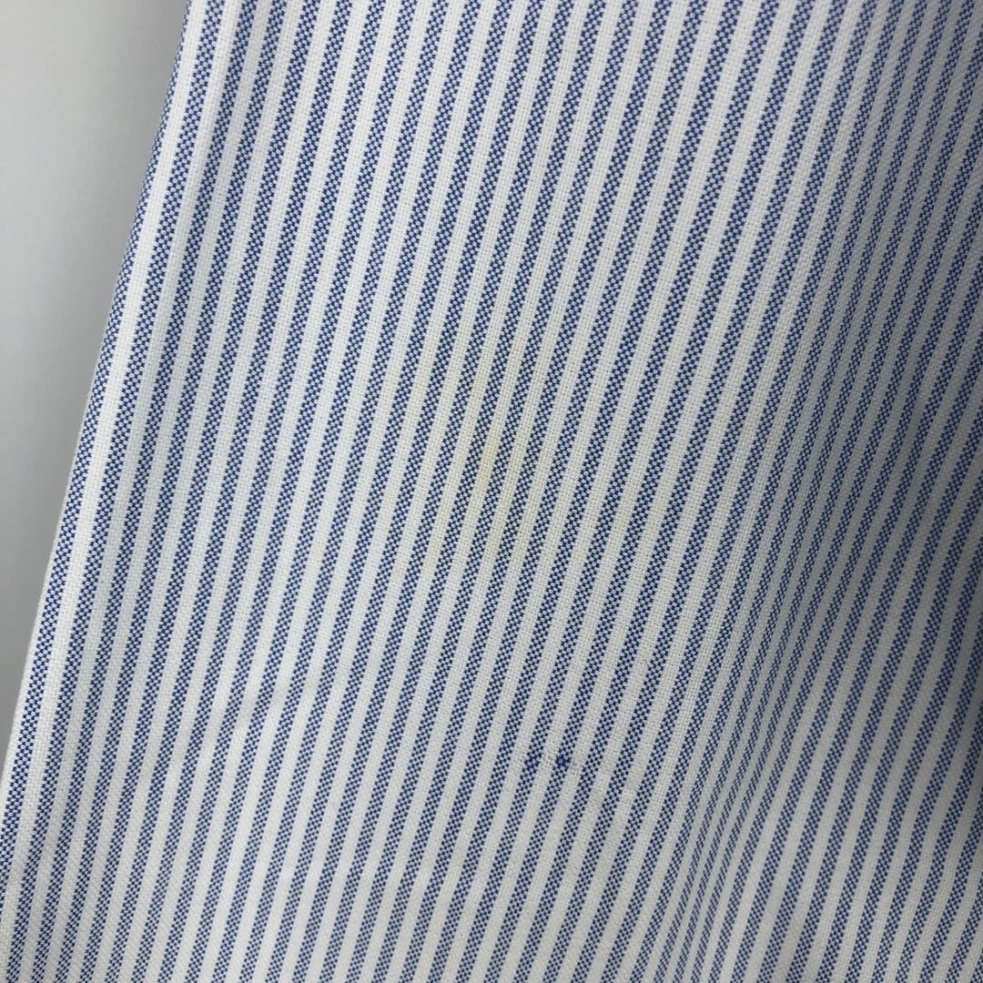 Ralph Lauren Classic Fit Long Sleeve Button Down Striped Shirt Men's XL cotton blue type Vintage Second Hand