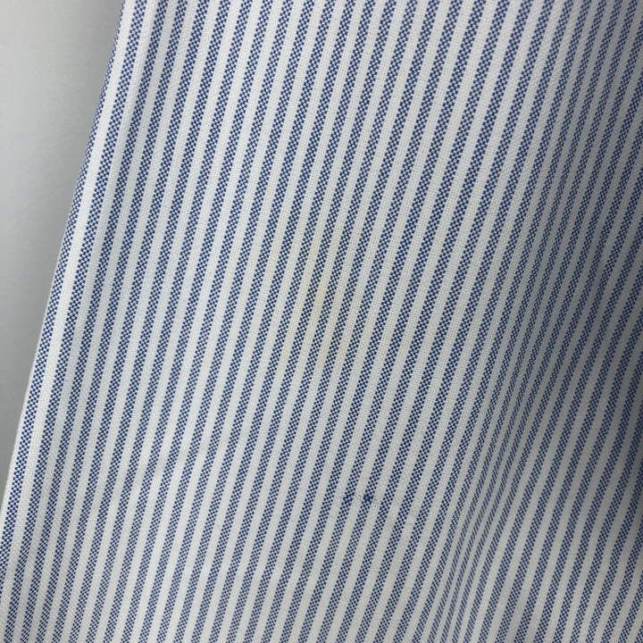 Ralph Lauren Classic Fit Long Sleeve Button Down Striped Shirt Men's XL cotton blue type Vintage Second Hand
