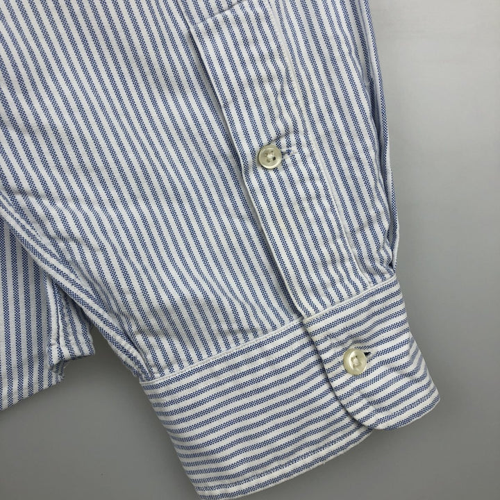 Ralph Lauren Classic Fit Long Sleeve Button Down Striped Shirt Men's XL cotton blue type Vintage Second Hand