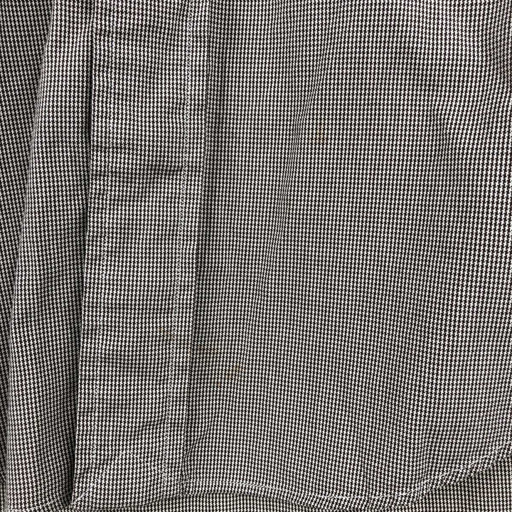 Ralph Lauren YARMOUTH Houndstooth Pattern Long Sleeve Button-Down Shirt, Men's Size Medium cotton Beige type Vintage Second Hand