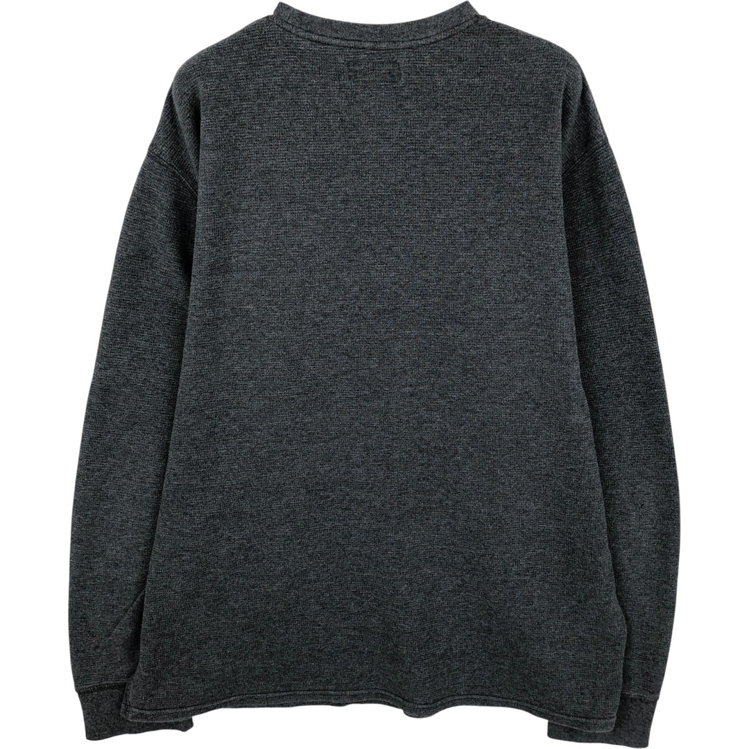 Ralph Lauren POLO RALPH LAUREN Thermal Long T-shirt Waffle Men's XL cotton Charcoal Vintage Second Hand