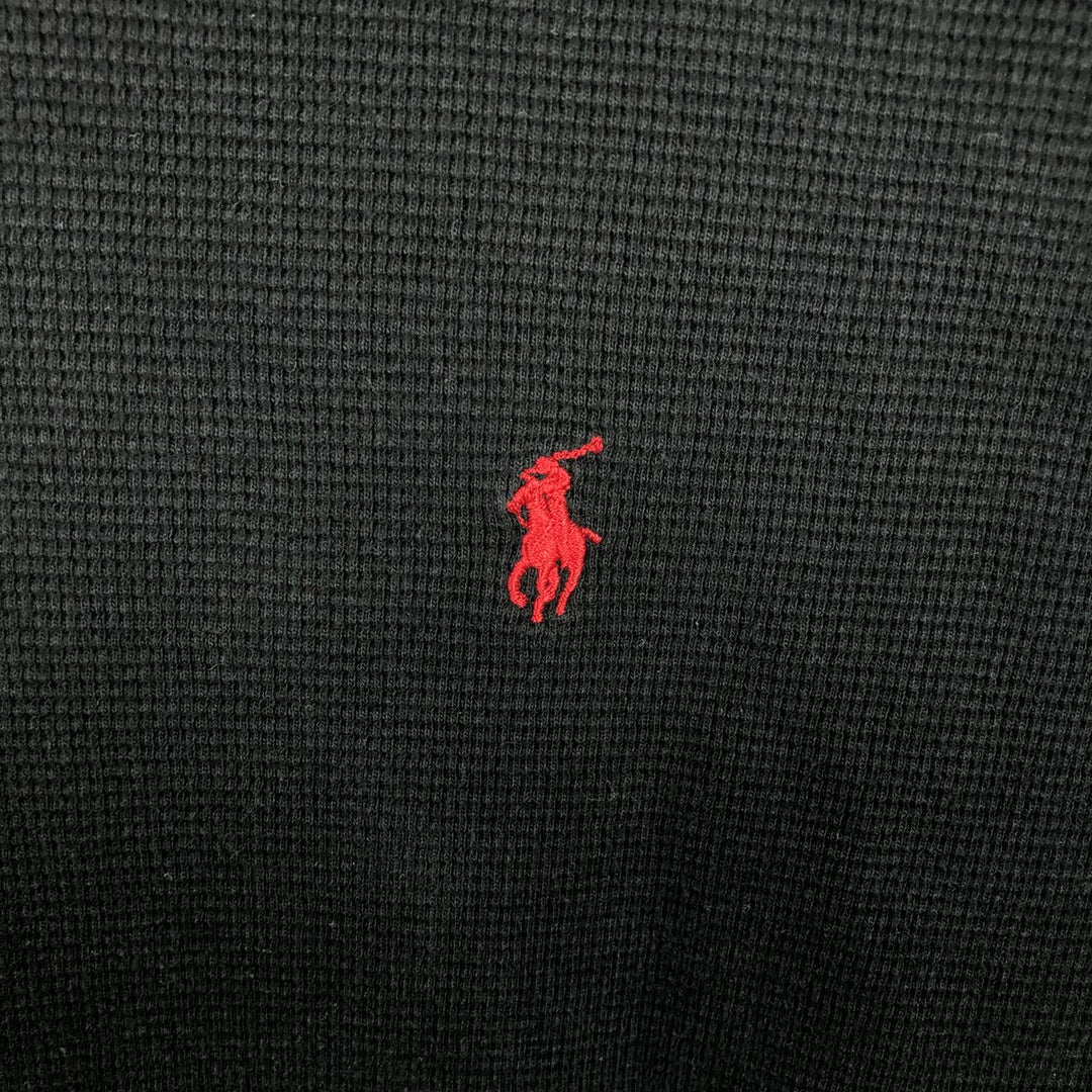 Ralph Lauren POLO RALPH LAUREN SLEEPWEAR Thermal Long T-Shirt, Men's XL cotton black type Vintage Second Hand