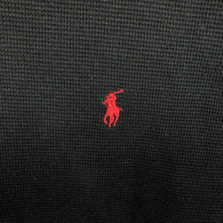 Ralph Lauren POLO RALPH LAUREN SLEEPWEAR Thermal Long T-Shirt, Men's XL cotton black type Vintage Second Hand