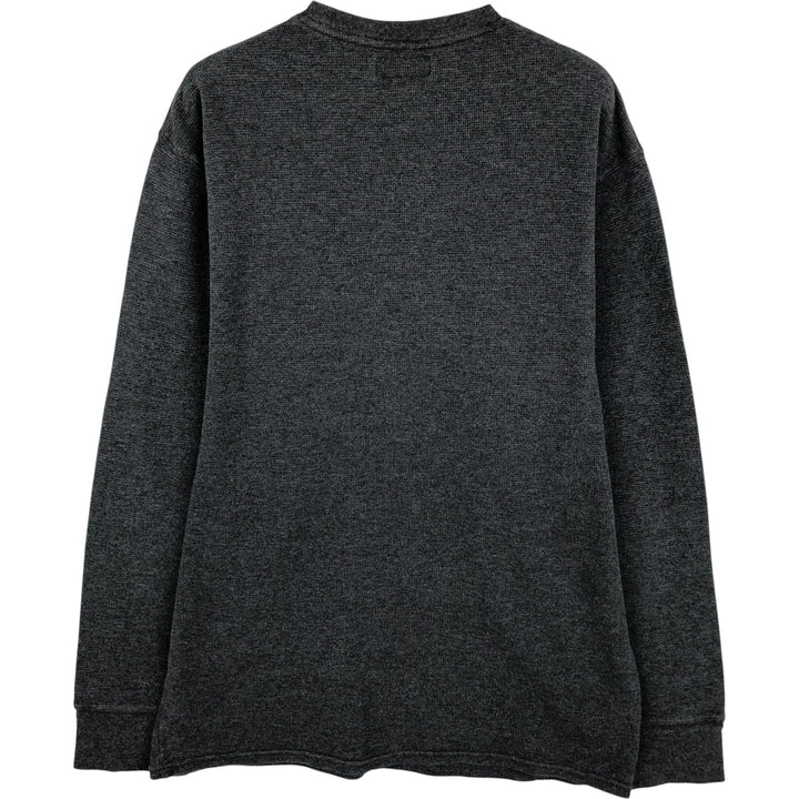 Ralph Lauren POLO RALPH LAUREN Thermal Long T-shirt Waffle Men's XL cotton Charcoal Vintage Second Hand