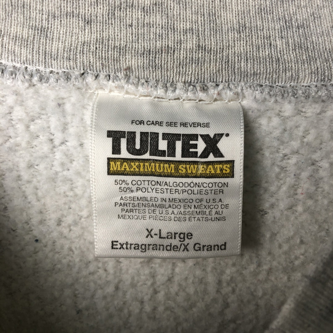 Vintage 90'S Tultex Maximum Sweats College Sweatshirt, Men's XL cotton gray type Vintage Second Hand