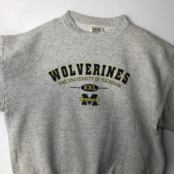 Vintage 90'S Tultex Maximum Sweats College Sweatshirt, Men's XL cotton gray type Vintage Second Hand