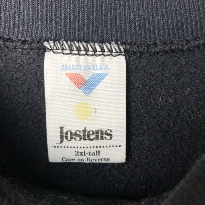 90'S Jostens Iowa University College Sweatshirt, Made in USA, Men's XXL, Vintage cotton black type Vintage Second Hand