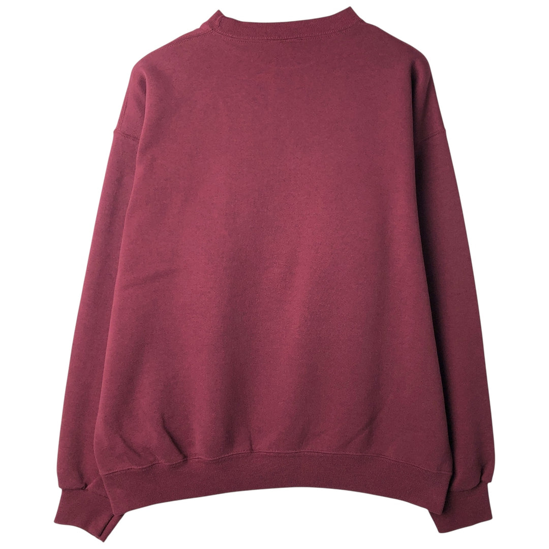 90'S Santee University of Wisconsin College Sweatshirt, Made in USA, Men's Size XL, Vintage cotton Red type red-purple Vintage Second Hand