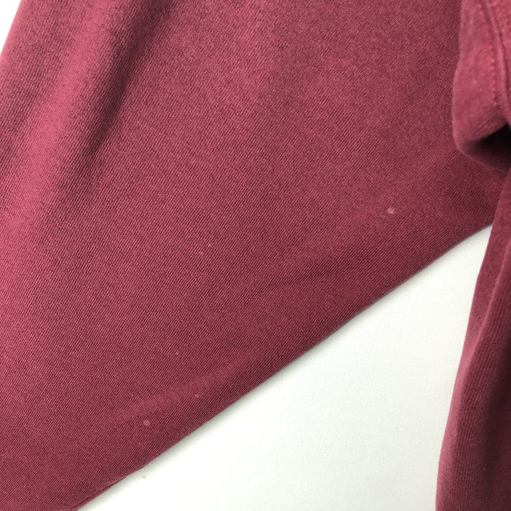 90'S Santee University of Wisconsin College Sweatshirt, Made in USA, Men's Size XL, Vintage cotton Red type red-purple Vintage Second Hand