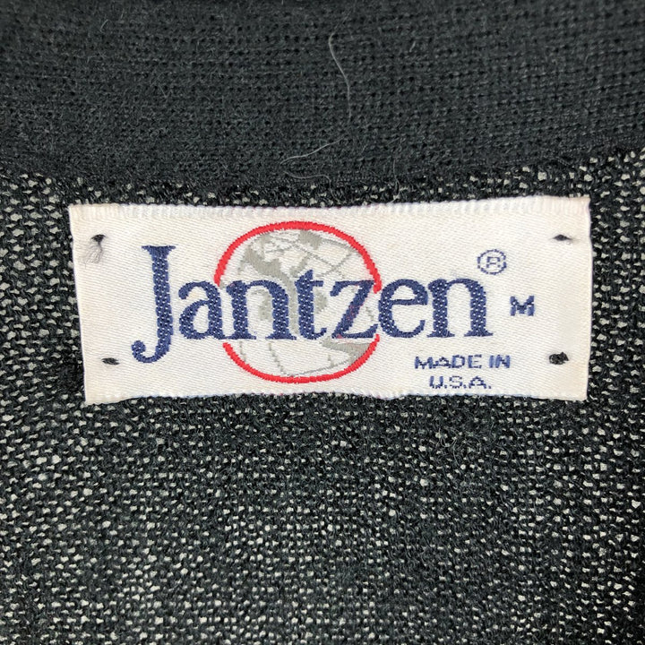 Vintage 1980'S Jantzen knit cardigan, made in the USA, size M, men's unclear black type Vintage Second Hand