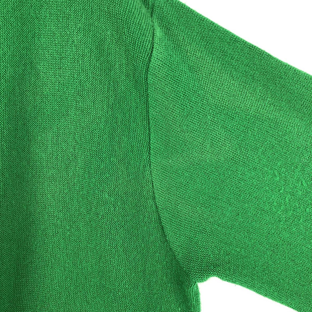 Vintage 90'S Steeplechase acrylic knit cardigan, made in the USA, size L, men's Oron Acrylic green type Vintage Second Hand