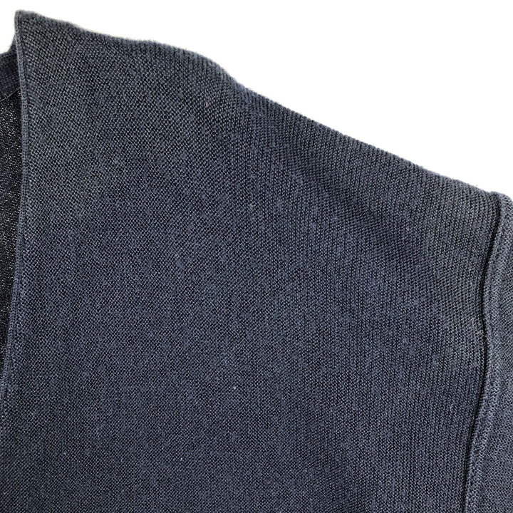 St. Michael wool and acrylic knit cardigan, made in the UK, men's size M wool navy blue type Vintage Second Hand