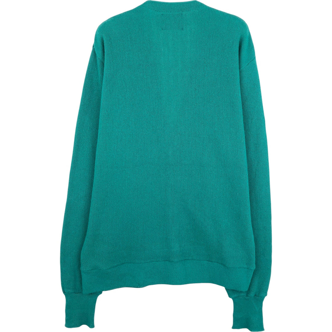 Vintage 90'S Jantzen knit cardigan, made in the USA, size L, men's unclear green type Vintage Second Hand