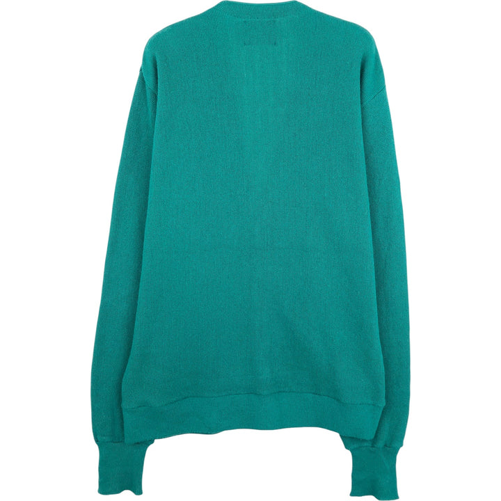 Vintage 90'S Jantzen knit cardigan, made in the USA, size L, men's unclear green type Vintage Second Hand