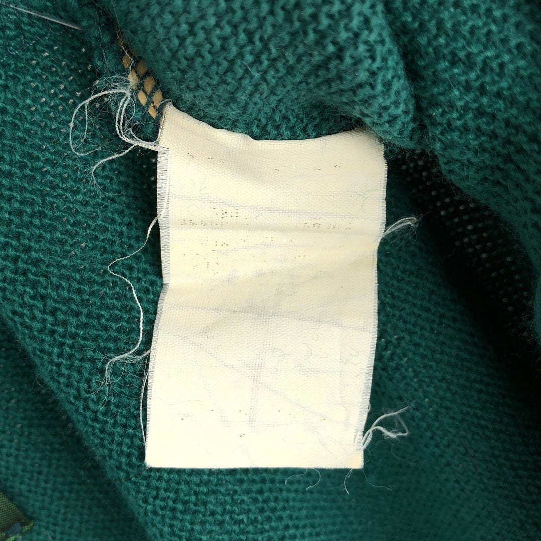 Vintage 90'S Jantzen knit cardigan, made in the USA, size L, men's unclear green type Vintage Second Hand