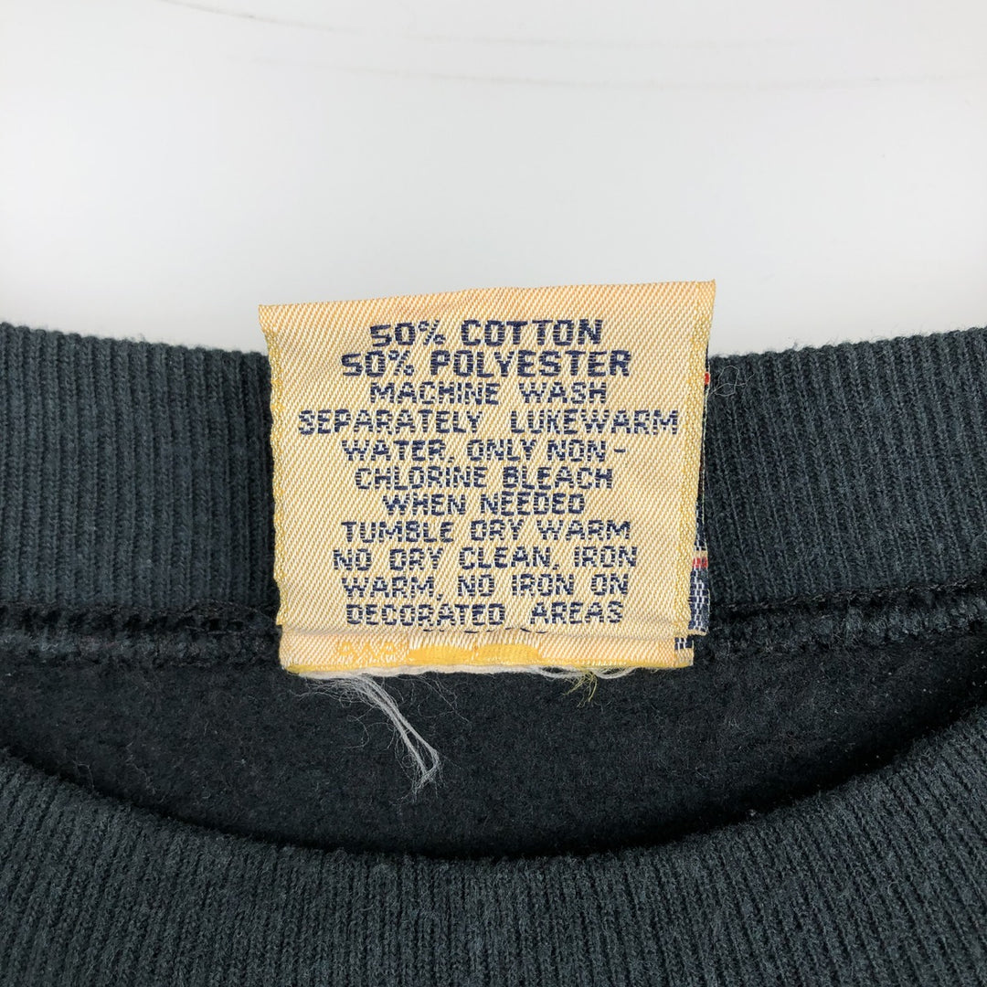 Vintage 90'S RED OAK college sweatshirt, made in the USA, men's size XL cotton black type Vintage Second Hand